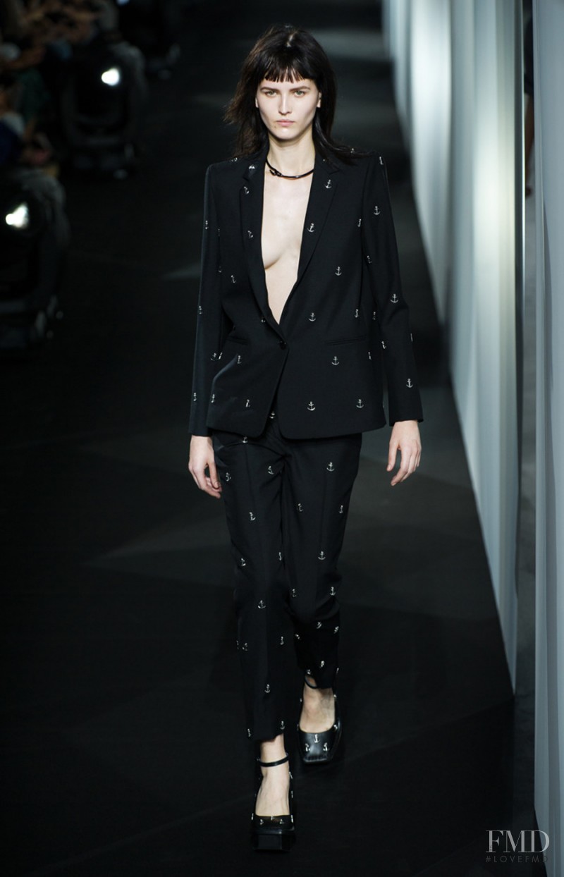 Katlin Aas featured in  the Acne Studios fashion show for Spring/Summer 2014