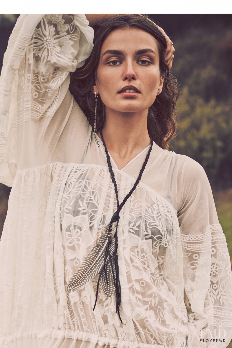 Andreea Diaconu featured in  the Free People lookbook for Summer 2016