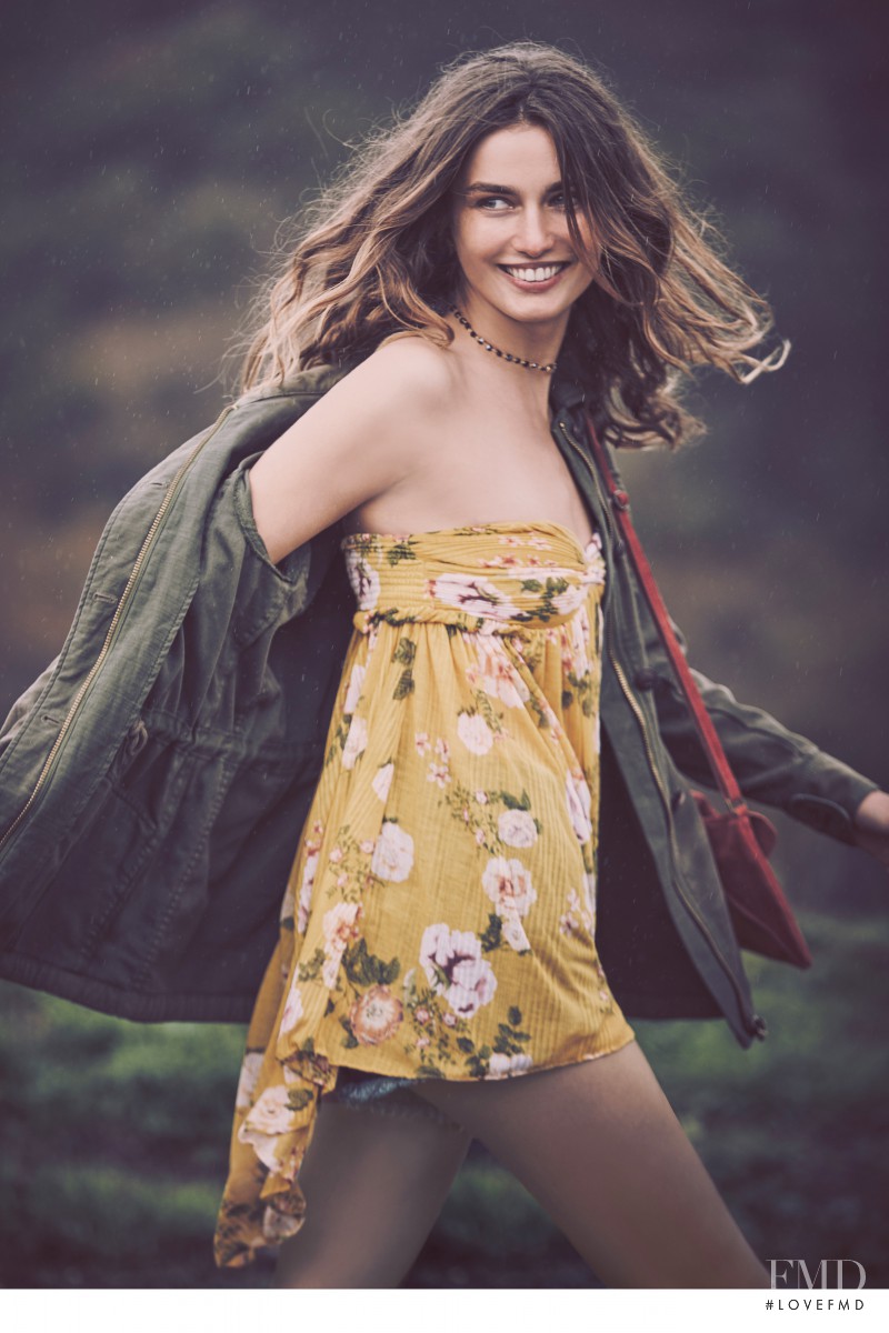 Andreea Diaconu featured in  the Free People lookbook for Summer 2016