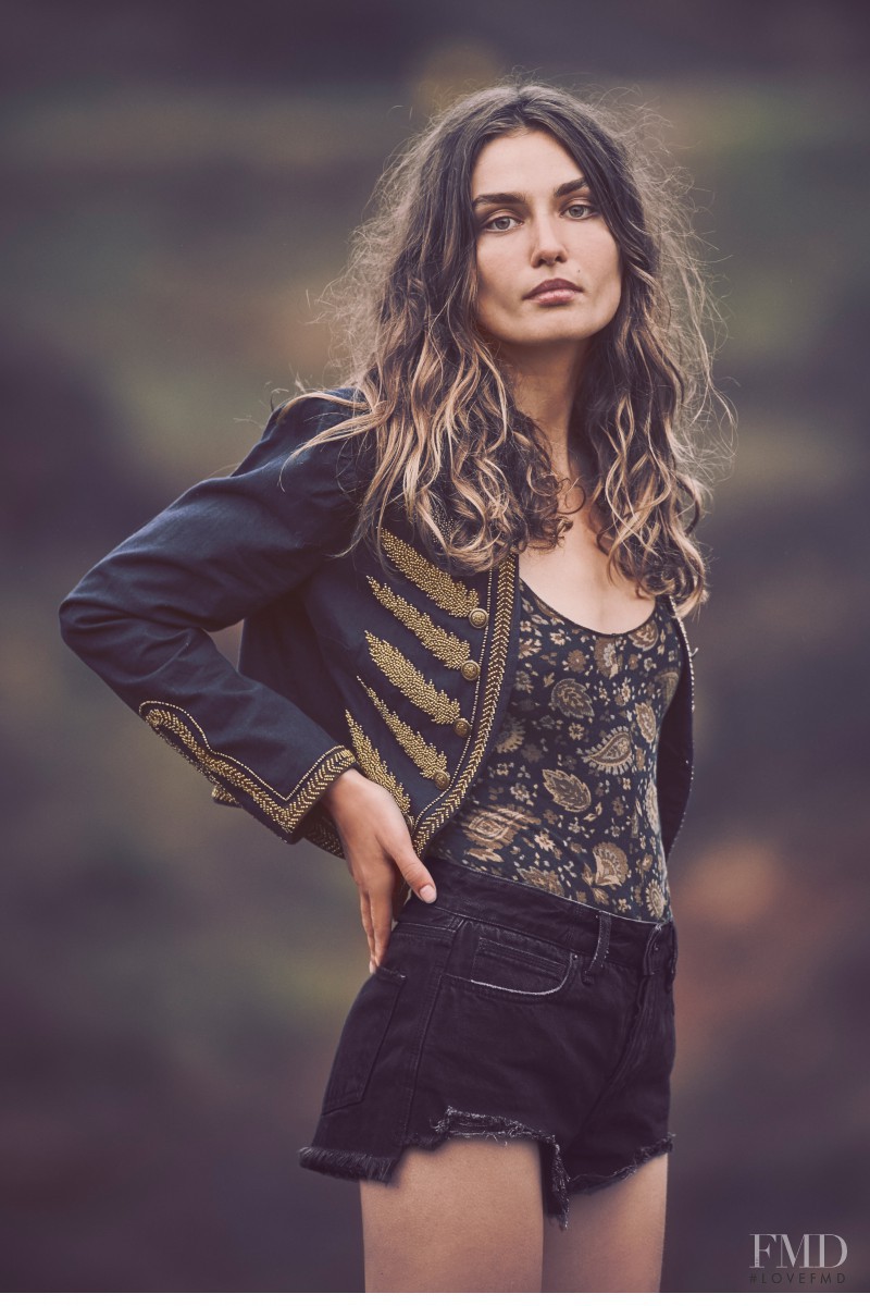 Andreea Diaconu featured in  the Free People lookbook for Summer 2016