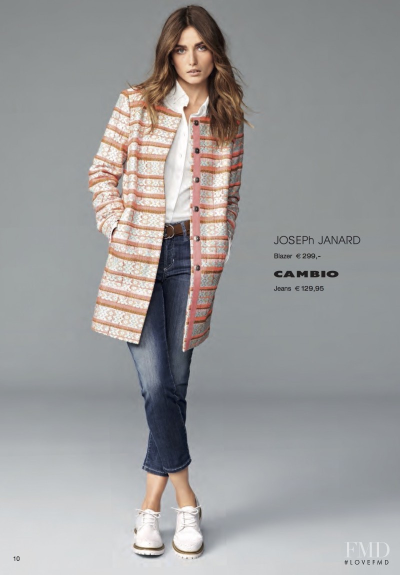 Andreea Diaconu featured in  the Peek & Cloppenburg (RETAILER) lookbook for Spring/Summer 2016