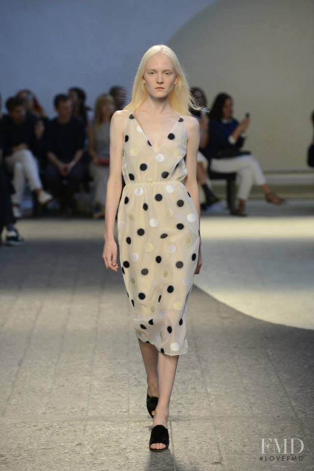 Maja Salamon featured in  the Sportmax fashion show for Spring/Summer 2014