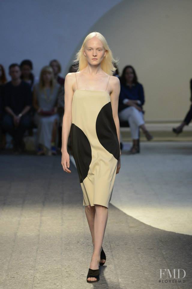 Maja Salamon featured in  the Sportmax fashion show for Spring/Summer 2014