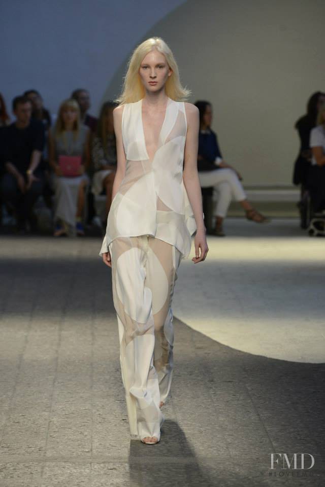 Nastya Sten featured in  the Sportmax fashion show for Spring/Summer 2014