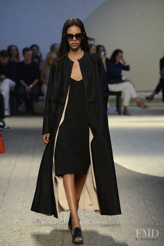 Grace Mahary featured in  the Sportmax fashion show for Spring/Summer 2014
