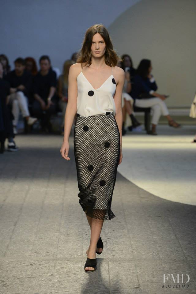 Drake Burnette featured in  the Sportmax fashion show for Spring/Summer 2014