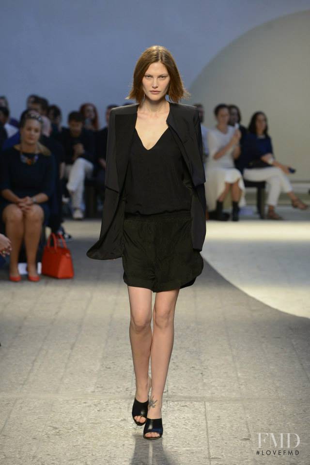 Catherine McNeil featured in  the Sportmax fashion show for Spring/Summer 2014