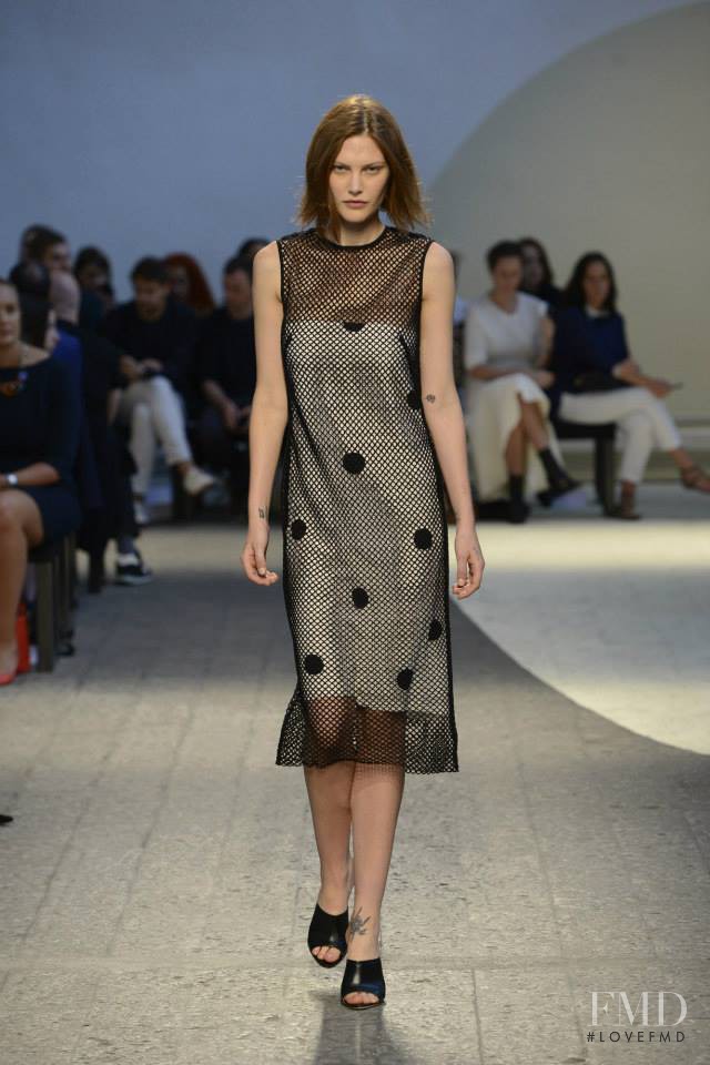 Catherine McNeil featured in  the Sportmax fashion show for Spring/Summer 2014