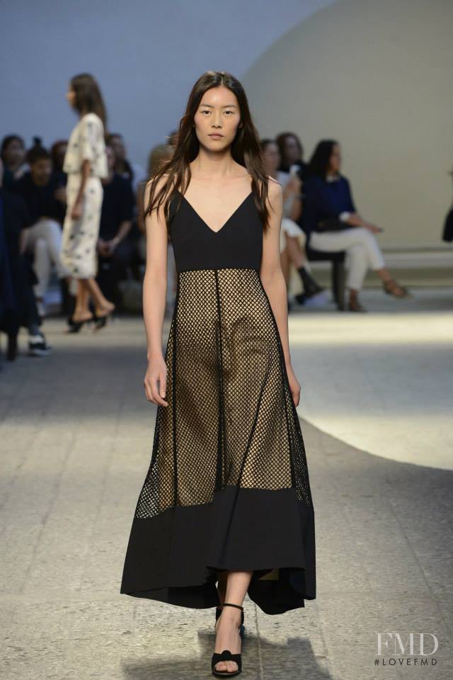 Liu Wen featured in  the Sportmax fashion show for Spring/Summer 2014