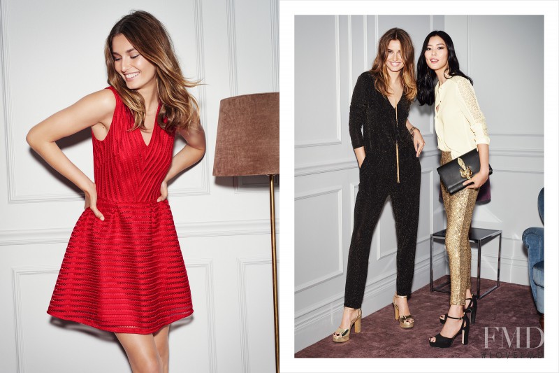 Andreea Diaconu featured in  the H&M Holiday Season Campaign advertisement for Holiday 2015