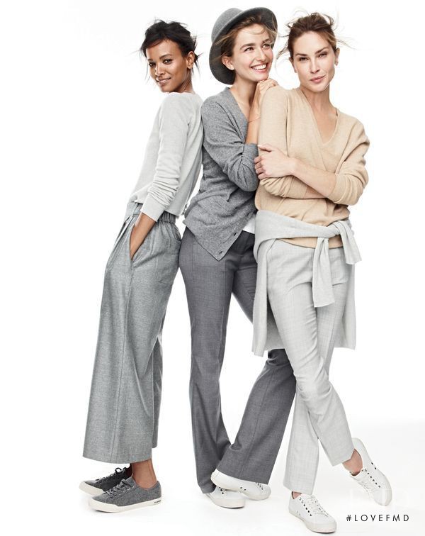 Liya Kebede featured in  the J.Crew lookbook for Fall 2015