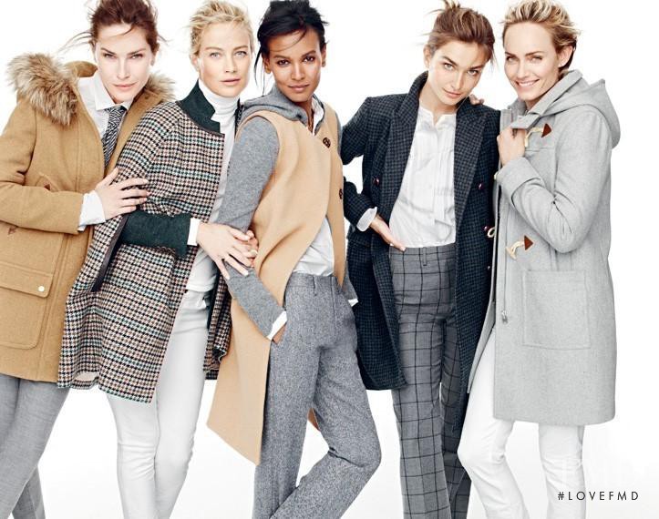 Amber Valletta featured in  the J.Crew lookbook for Fall 2015
