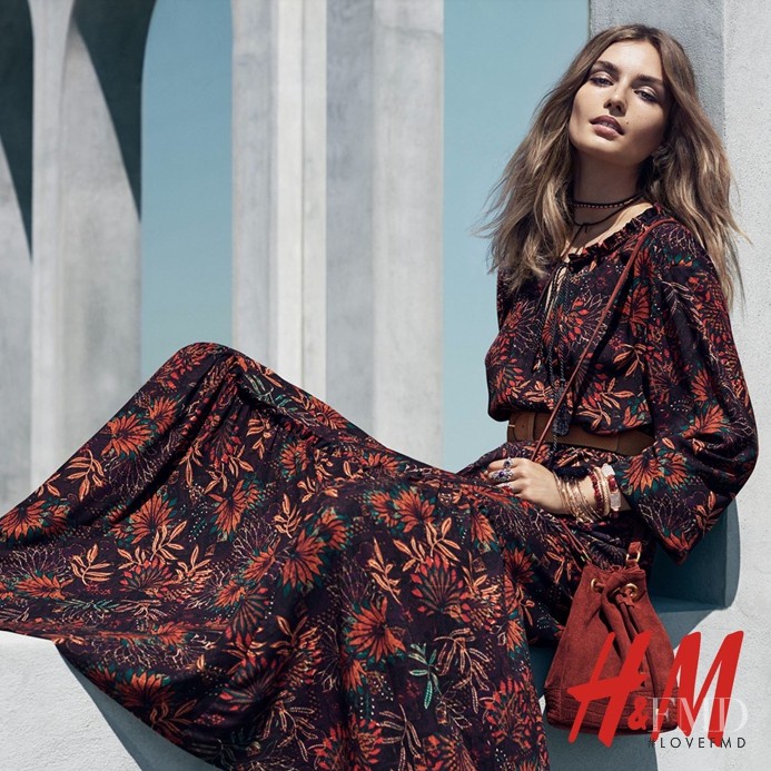 Andreea Diaconu featured in  the H&M advertisement for Autumn/Winter 2015