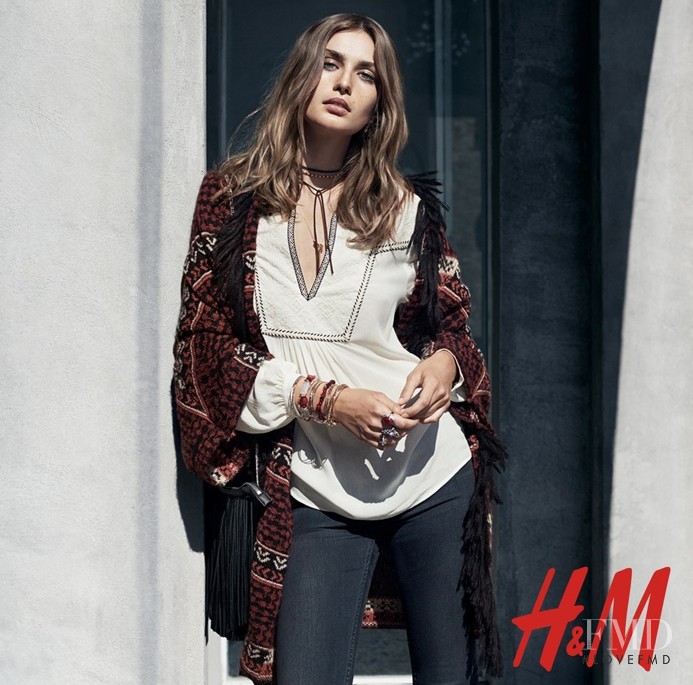 Andreea Diaconu featured in  the H&M advertisement for Autumn/Winter 2015