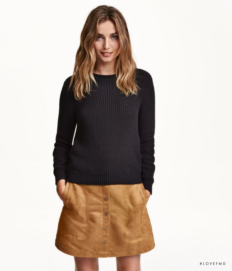Andreea Diaconu featured in  the H&M catalogue for Autumn/Winter 2015