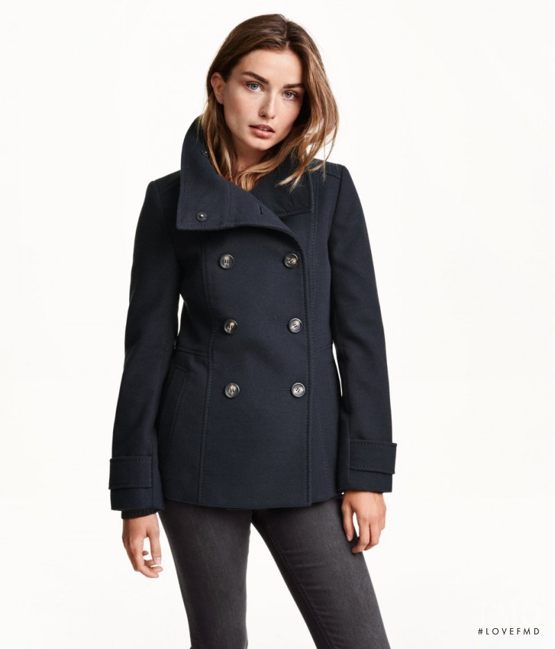 Andreea Diaconu featured in  the H&M catalogue for Autumn/Winter 2015