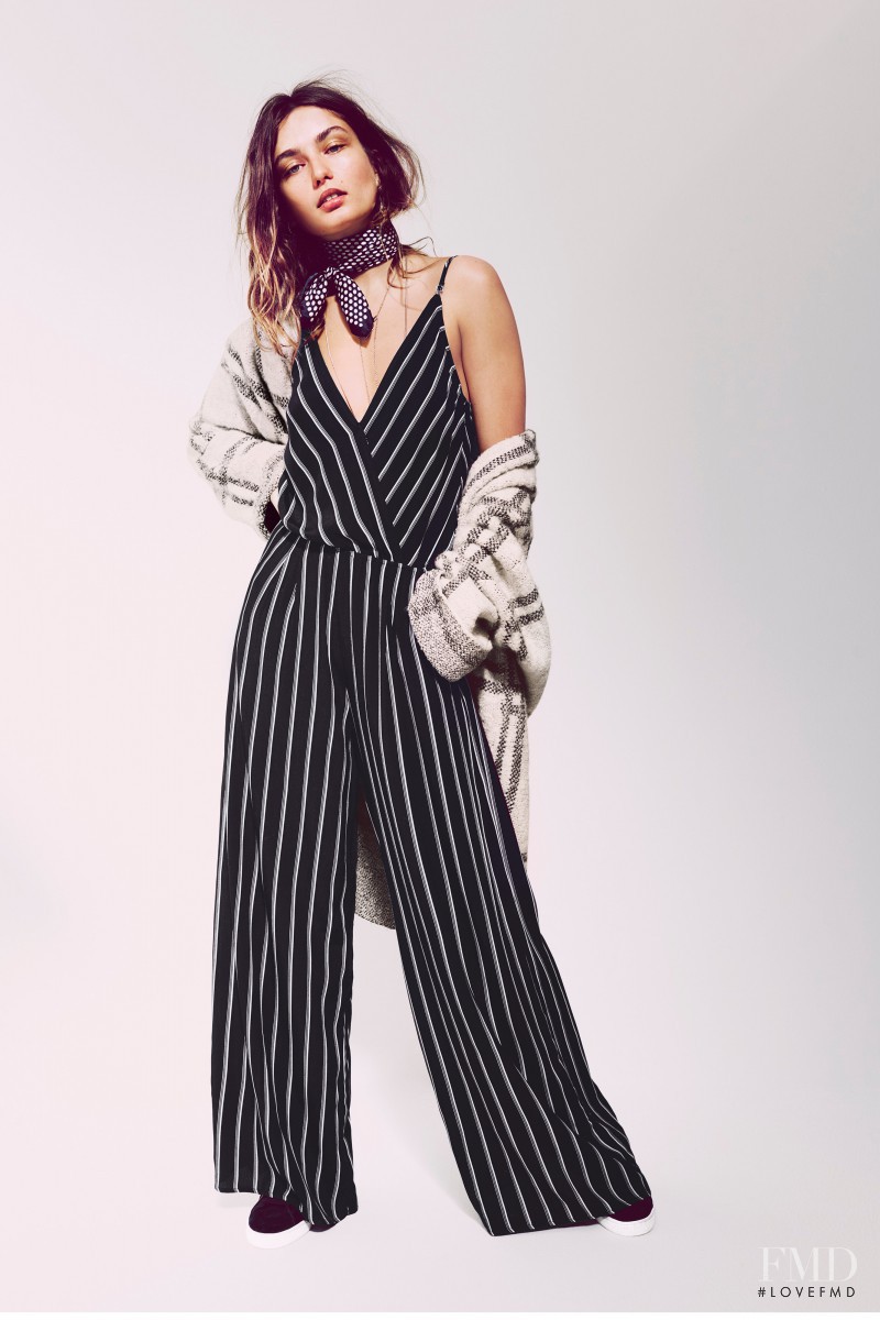 Andreea Diaconu featured in  the Free People lookbook for Pre-Fall 2015