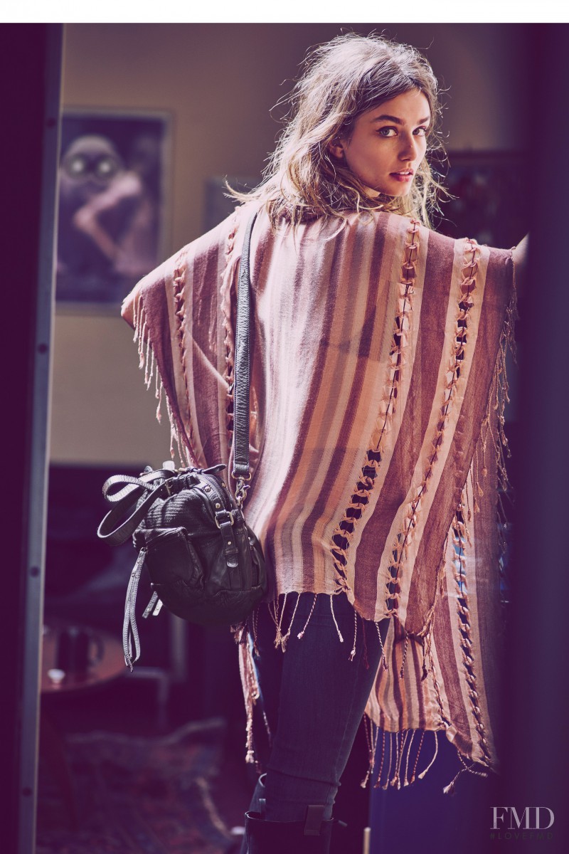 Andreea Diaconu featured in  the Free People lookbook for Pre-Fall 2015