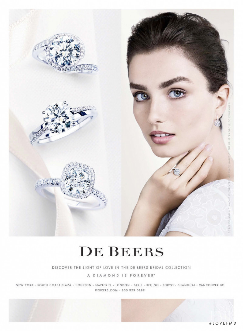 De Beers Bridal Collection advertisement for Spring/Summer 2015