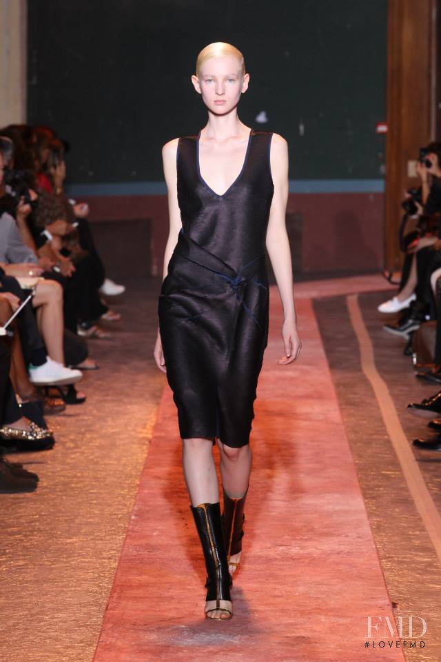 Nastya Sten featured in  the Cedric Charlier fashion show for Spring/Summer 2014