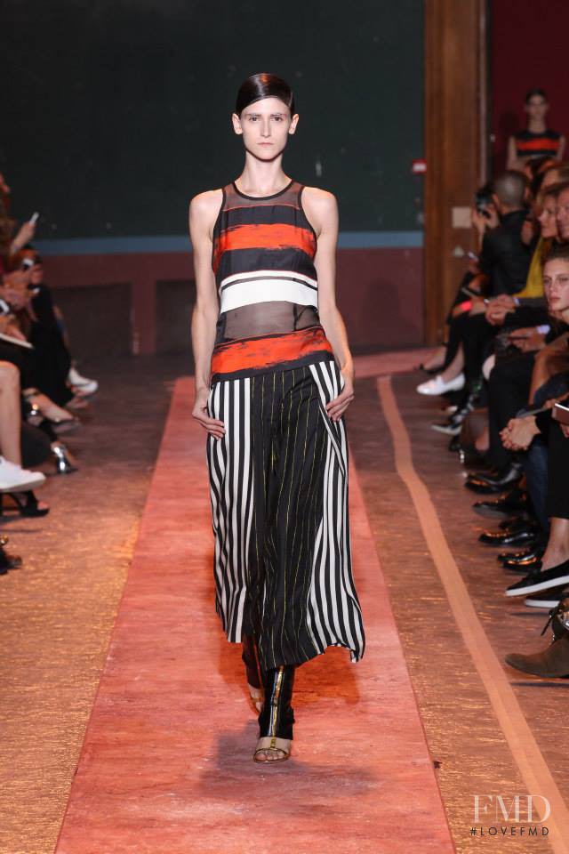 Daiane Conterato featured in  the Cedric Charlier fashion show for Spring/Summer 2014