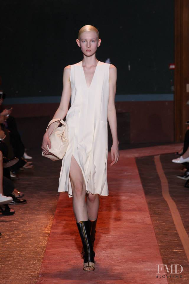 Nastya Sten featured in  the Cedric Charlier fashion show for Spring/Summer 2014
