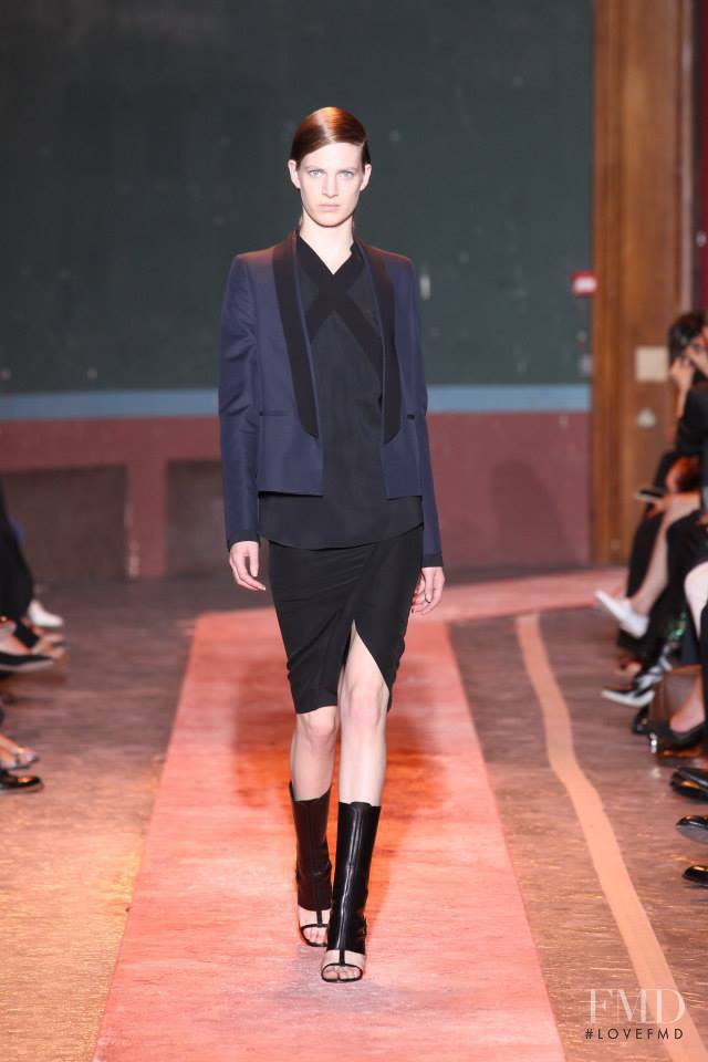Ashleigh Good featured in  the Cedric Charlier fashion show for Spring/Summer 2014