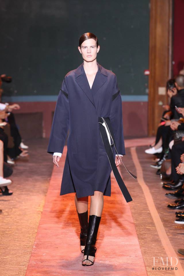 Julier Bugge featured in  the Cedric Charlier fashion show for Spring/Summer 2014