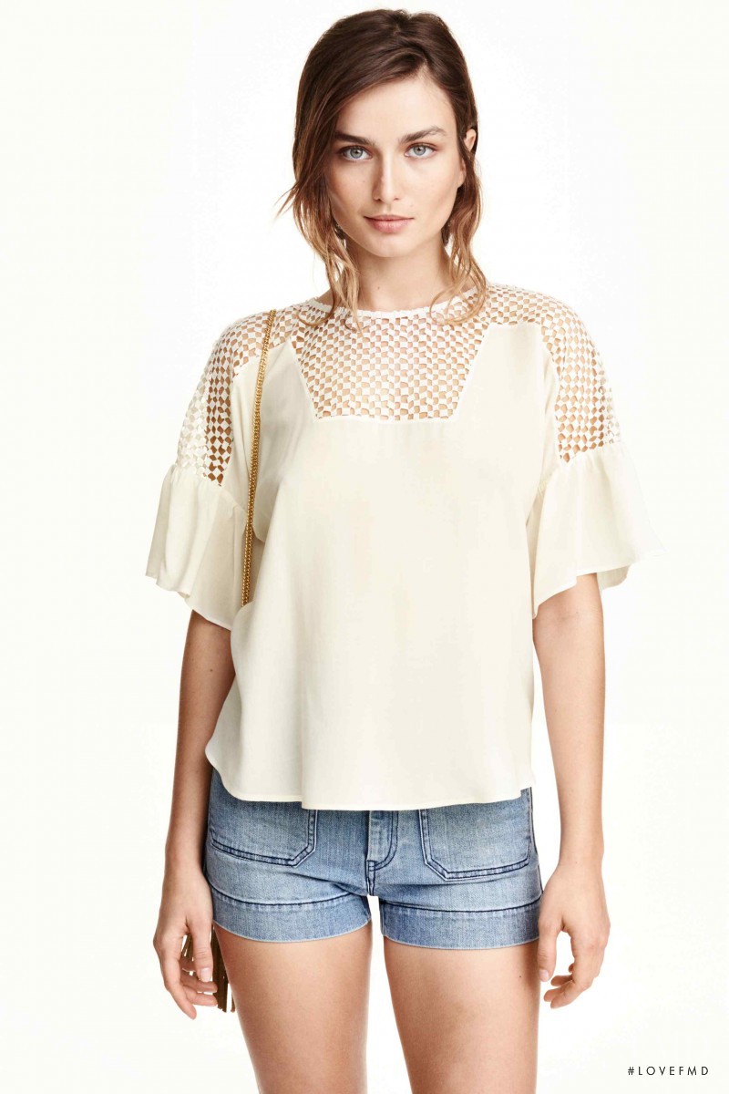Andreea Diaconu featured in  the H&M catalogue for Summer 2015