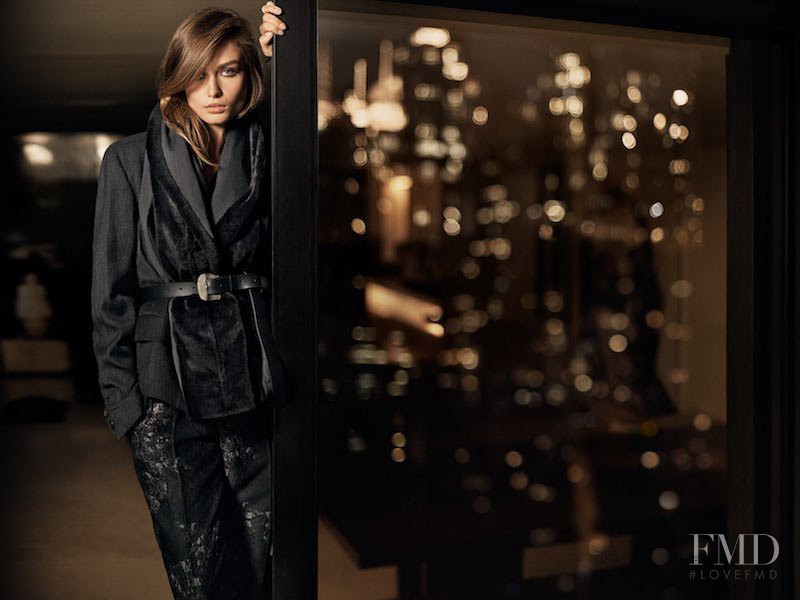 Andreea Diaconu featured in  the Donna Karan New York advertisement for Autumn/Winter 2015