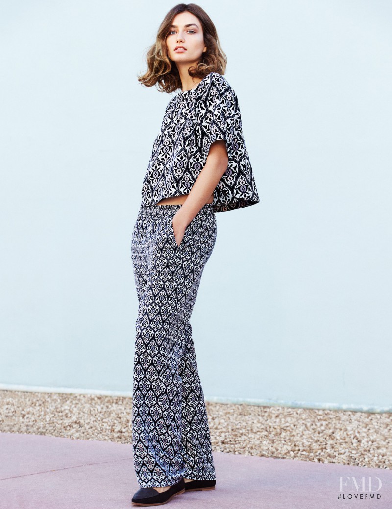 Andreea Diaconu featured in  the H&M catalogue for Spring 2015