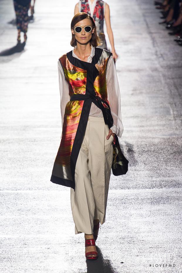 Sylvia van der Klooster featured in  the Dries van Noten fashion show for Spring/Summer 2014