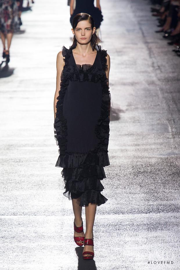 Zlata Mangafic featured in  the Dries van Noten fashion show for Spring/Summer 2014