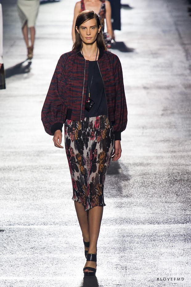 Drake Burnette featured in  the Dries van Noten fashion show for Spring/Summer 2014