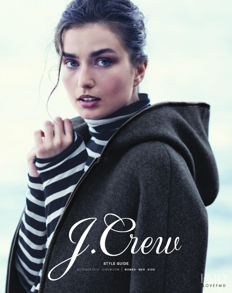 Andreea Diaconu featured in  the J.Crew lookbook for Fall 2014