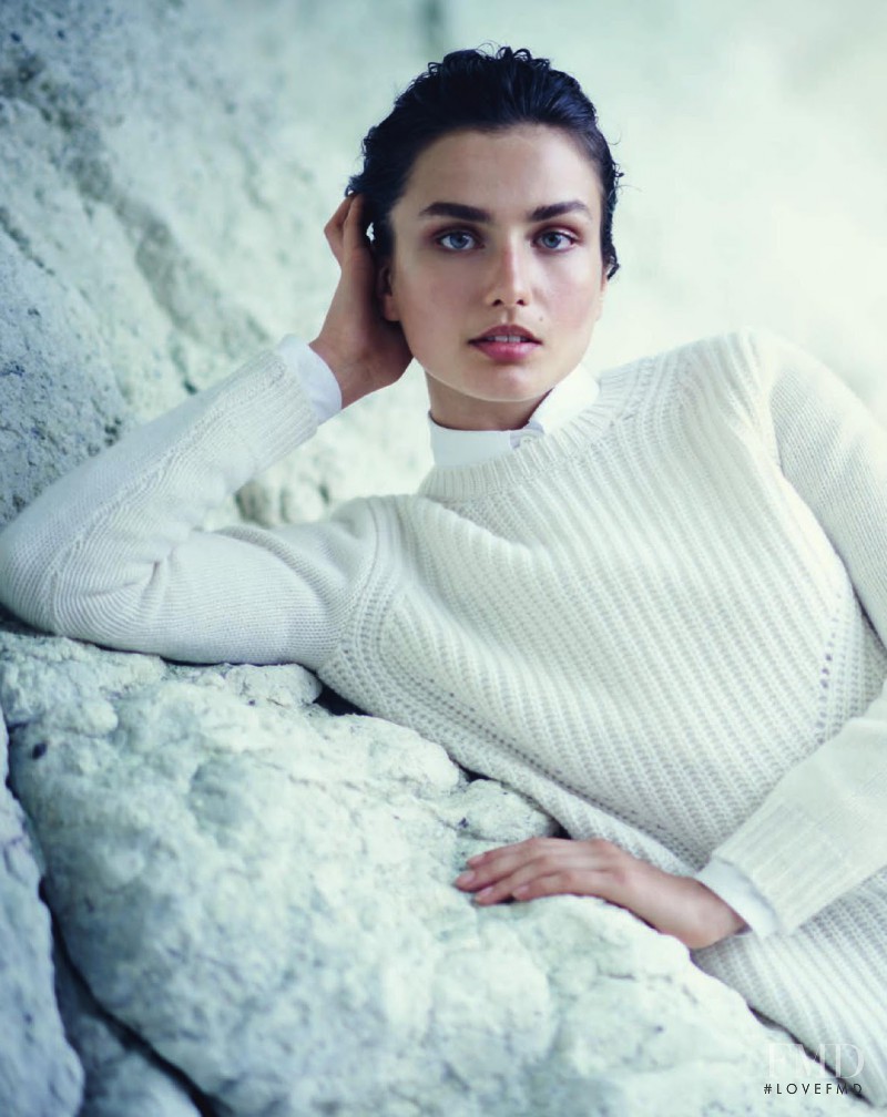 Andreea Diaconu featured in  the J.Crew lookbook for Fall 2014