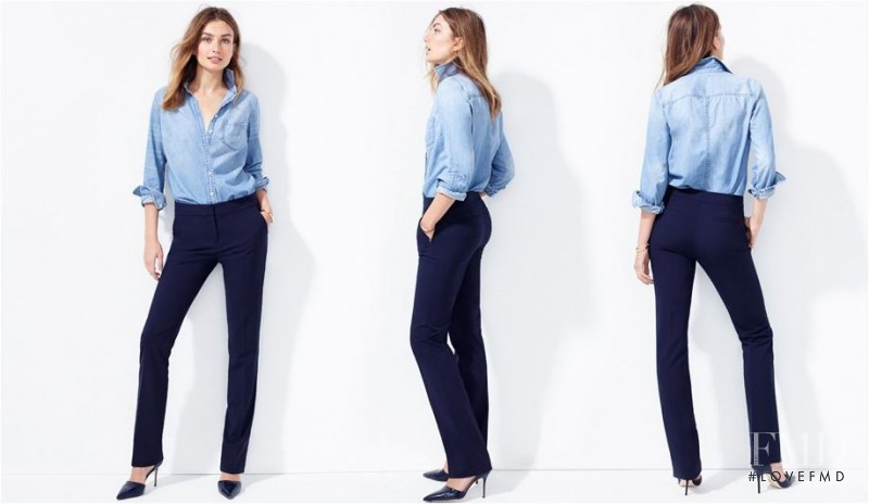 Andreea Diaconu featured in  the J.Crew lookbook for Fall 2015