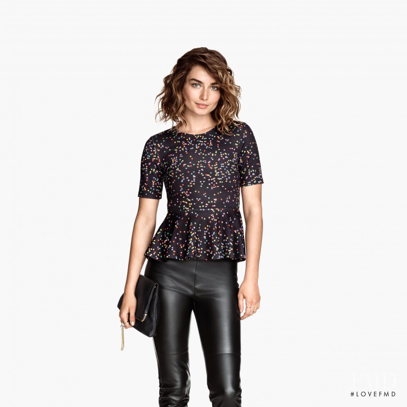 Andreea Diaconu featured in  the H&M catalogue for Autumn/Winter 2014