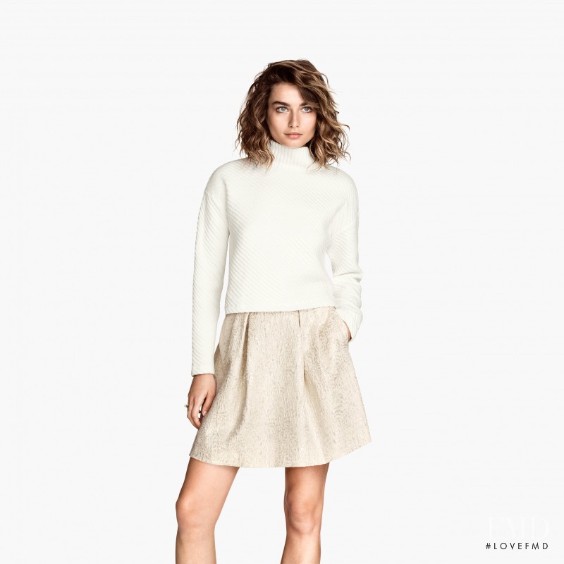 Andreea Diaconu featured in  the H&M catalogue for Autumn/Winter 2014