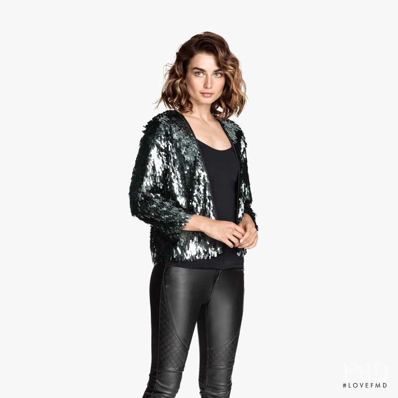 Andreea Diaconu featured in  the H&M catalogue for Autumn/Winter 2014