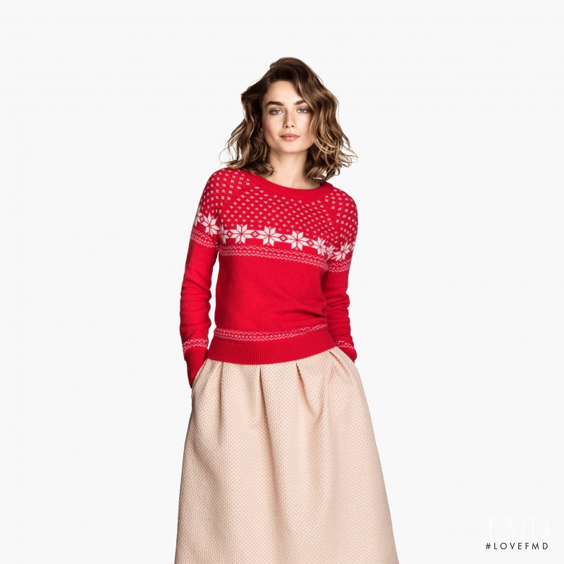 Andreea Diaconu featured in  the H&M catalogue for Autumn/Winter 2014