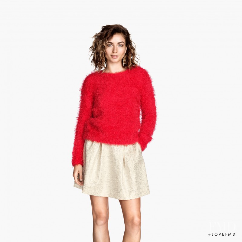 Andreea Diaconu featured in  the H&M catalogue for Autumn/Winter 2014