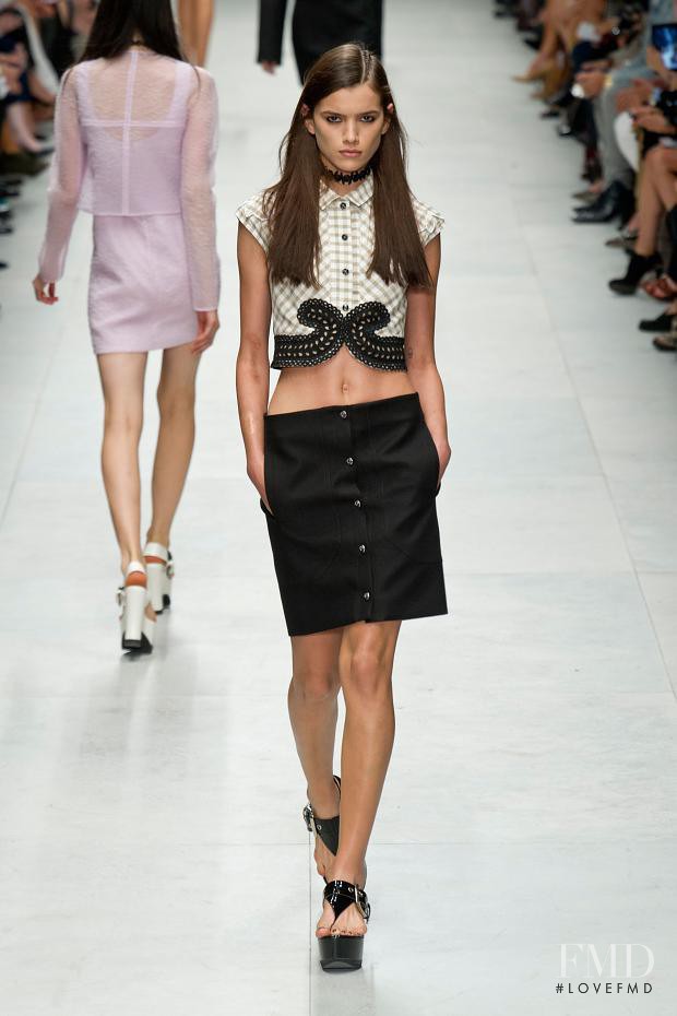 Natali Eydelman featured in  the Carven fashion show for Spring/Summer 2014