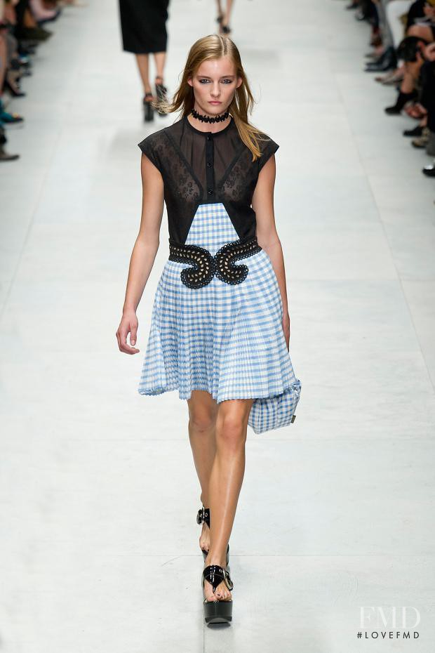Marine Van Outryve featured in  the Carven fashion show for Spring/Summer 2014