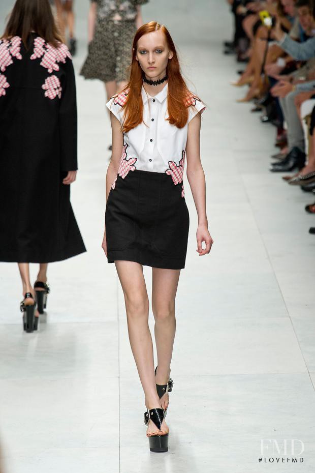 Nika Cole featured in  the Carven fashion show for Spring/Summer 2014