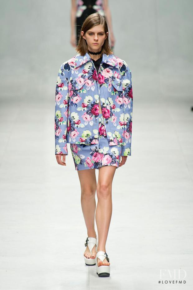 Kel Markey featured in  the Carven fashion show for Spring/Summer 2014