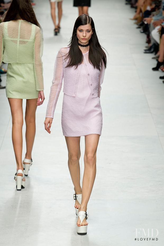 Larissa Hofmann featured in  the Carven fashion show for Spring/Summer 2014
