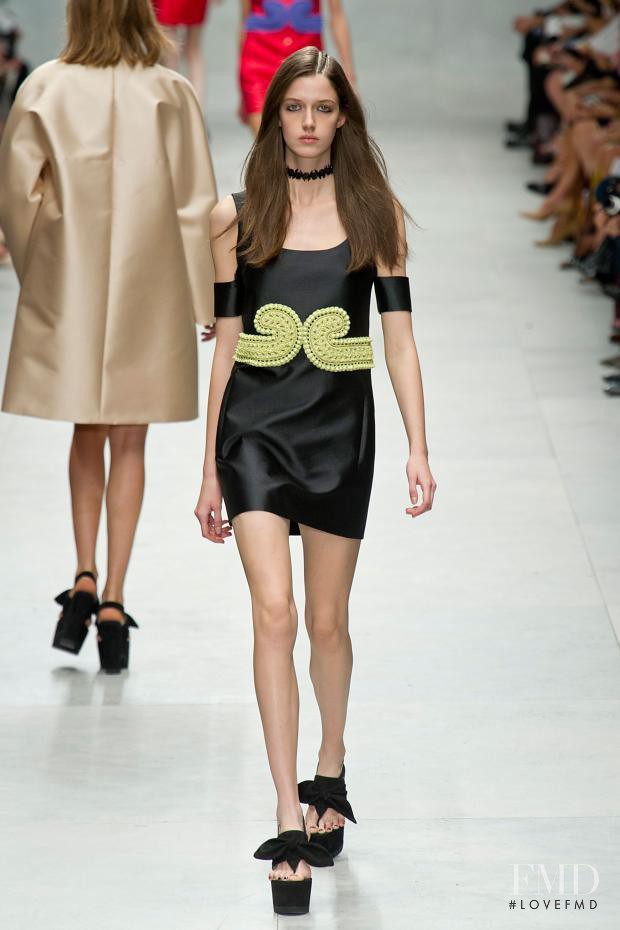 Josephine van Delden featured in  the Carven fashion show for Spring/Summer 2014
