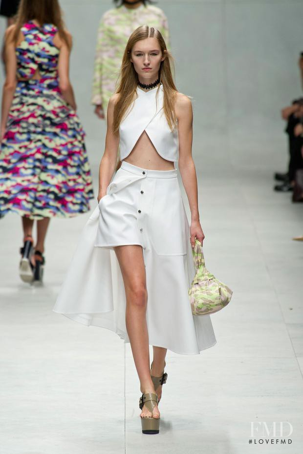 Manuela Frey featured in  the Carven fashion show for Spring/Summer 2014