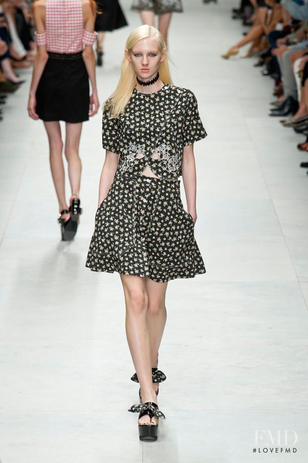 Nastya Sten featured in  the Carven fashion show for Spring/Summer 2014